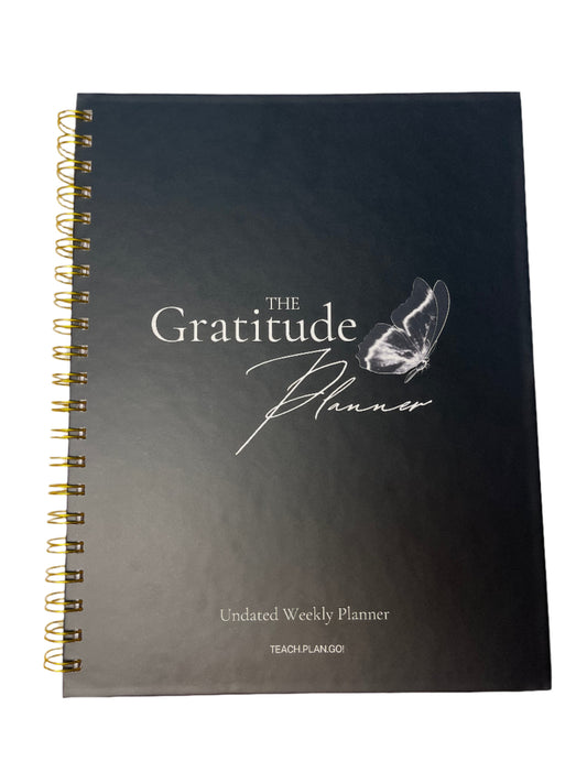 TEACH.PLAN.GO! Signature Gratitude Weekly Planner – Undated, 8.5" x 11